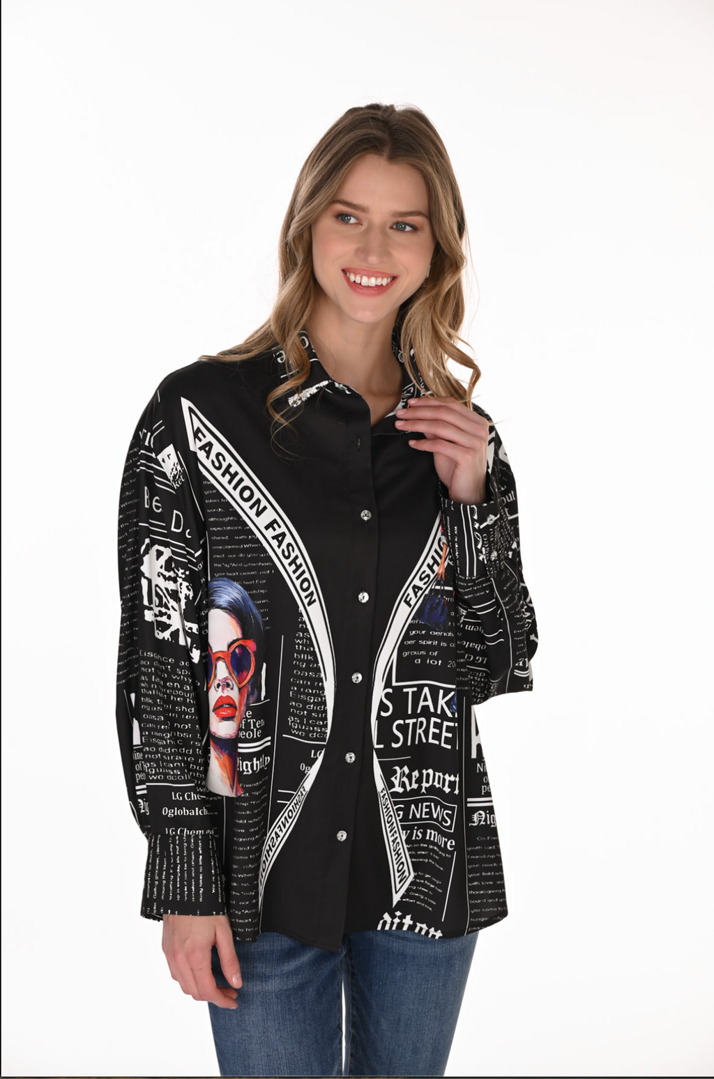 Frank Lyman Casual Hip-length Shirt Style 263726