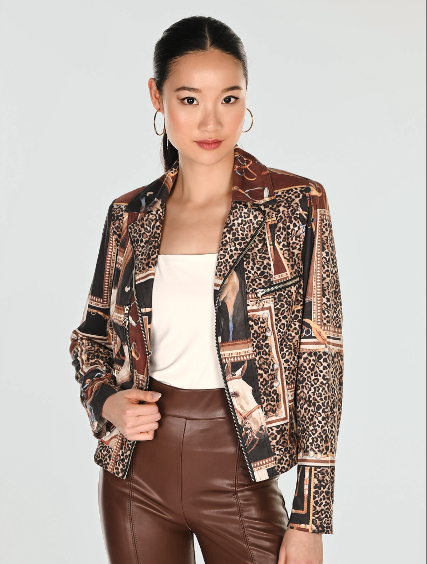Frank Lyman Animal Print Blazer Style 263770