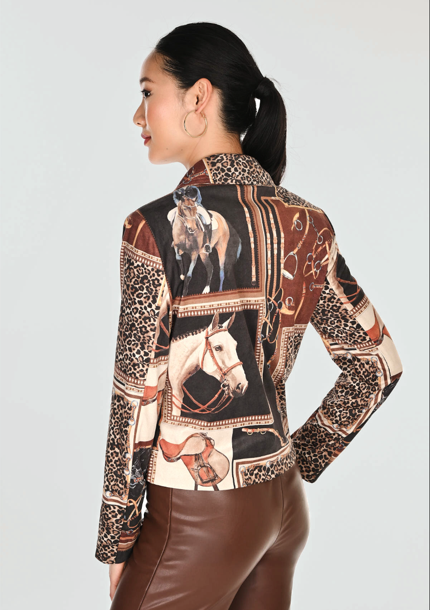 Frank Lyman Animal Print Blazer Style 263770