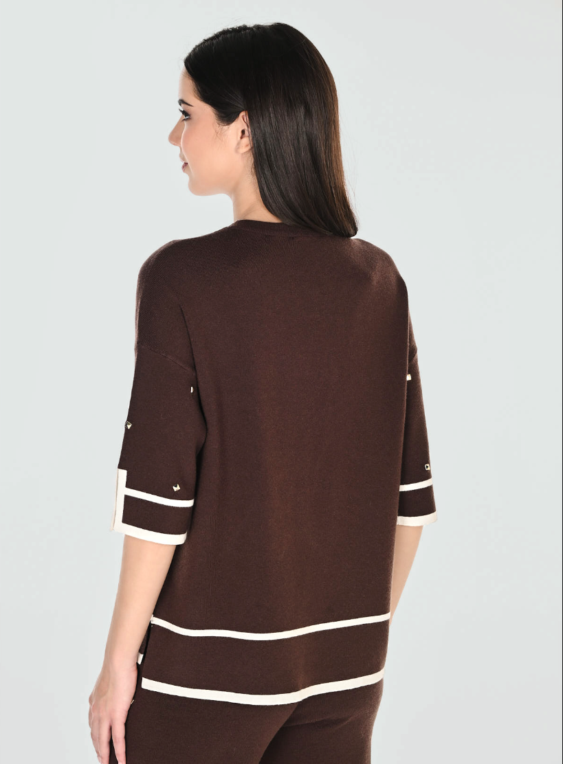 Frank Lyman Crew Neck Casual Pullover Style 263765