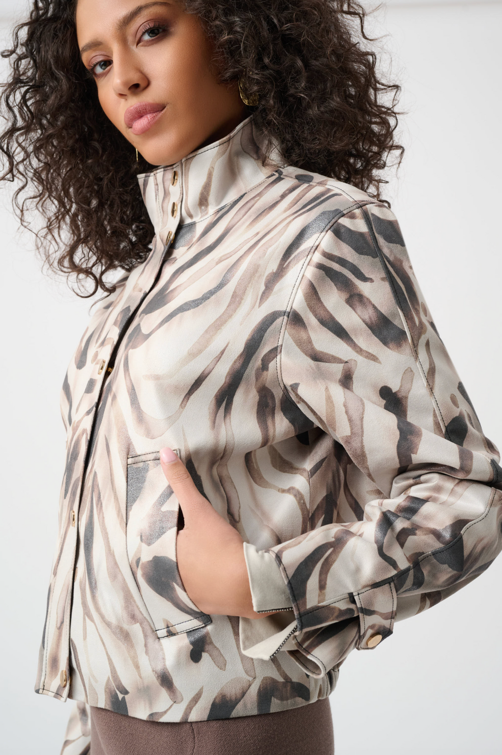 Joseph Ribkoff Animal Print Casual Jacket Style 263944