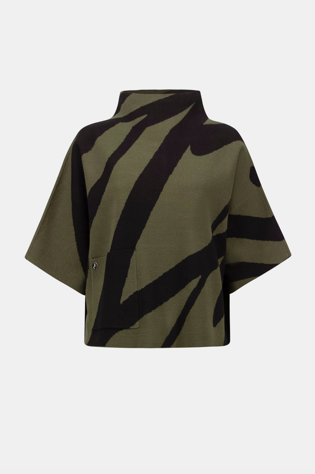 Joseph Ribkoff Mock Neck Abstract Pullover Style 263936
