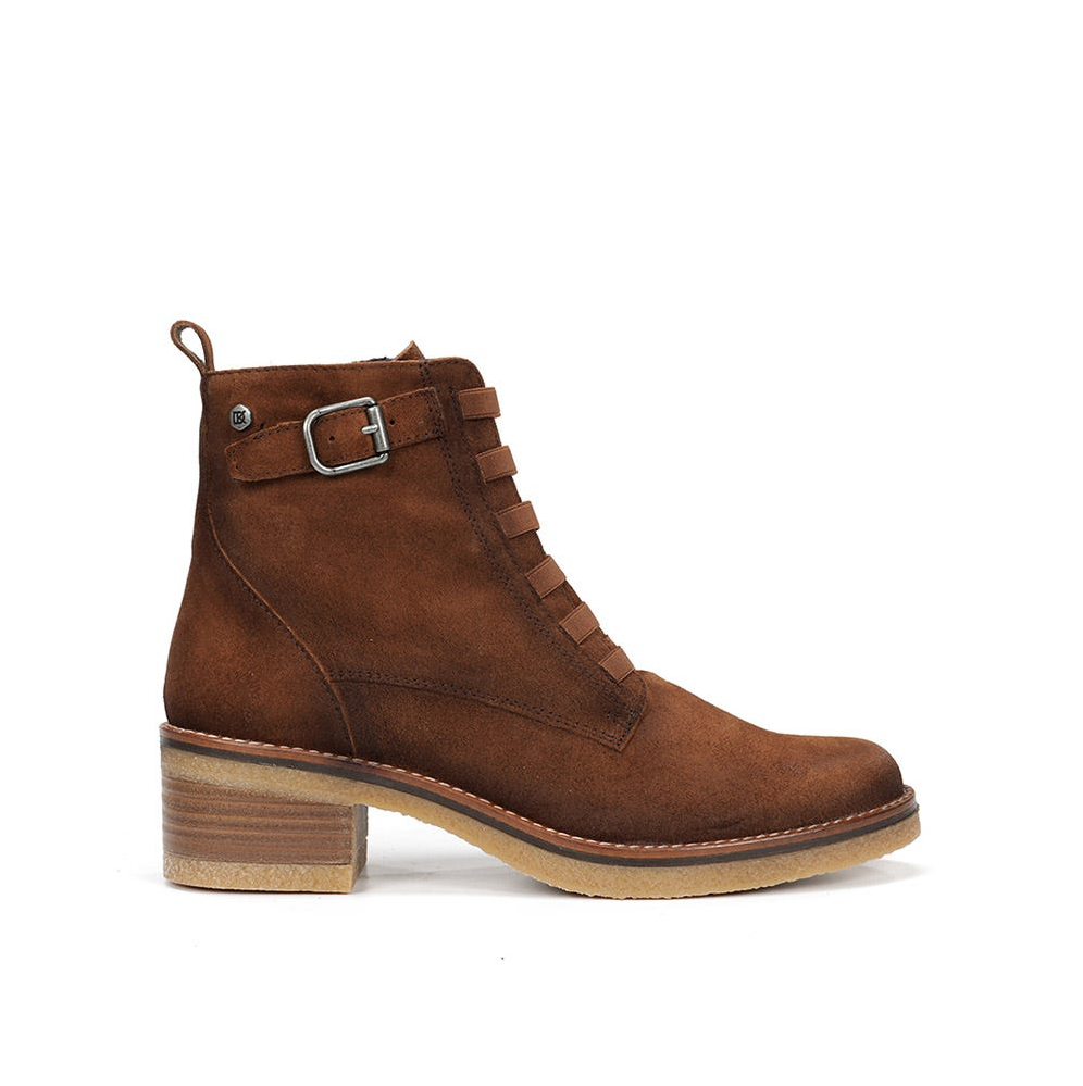 Dorking Lucero 8868 Women's Crepe Sole Side-Zip Ankle Boot 100118