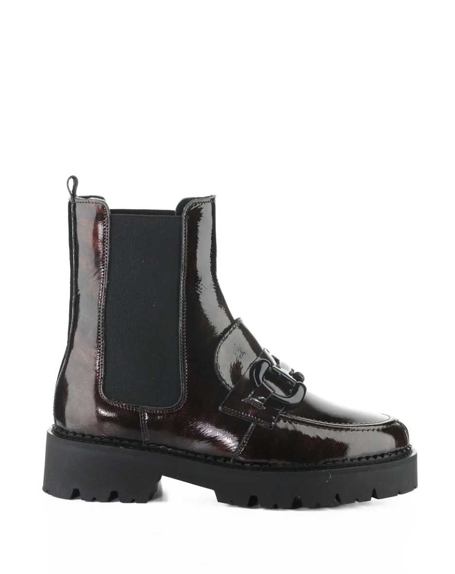 Bos. & Co. Bruma Dark Brown Machado Patent — Loafer-Style Boot