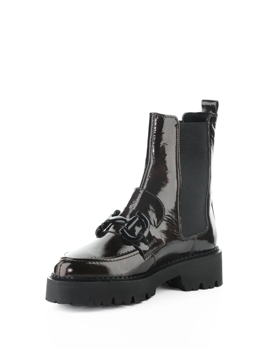 Bos. & Co. Bruma Dark Brown Machado Patent — Loafer-Style Boot
