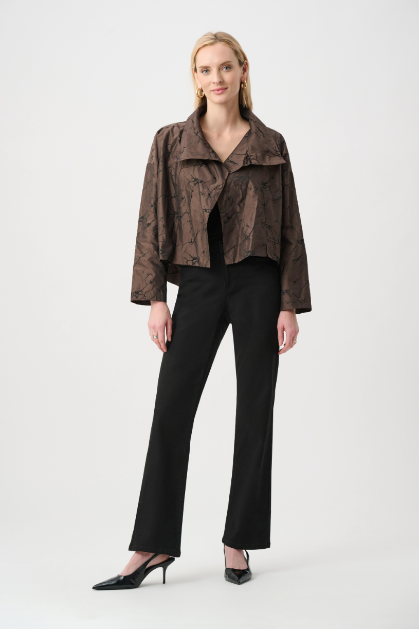 Joseph Ribkoff Casual Collared Hip-length Jacket Style 263222