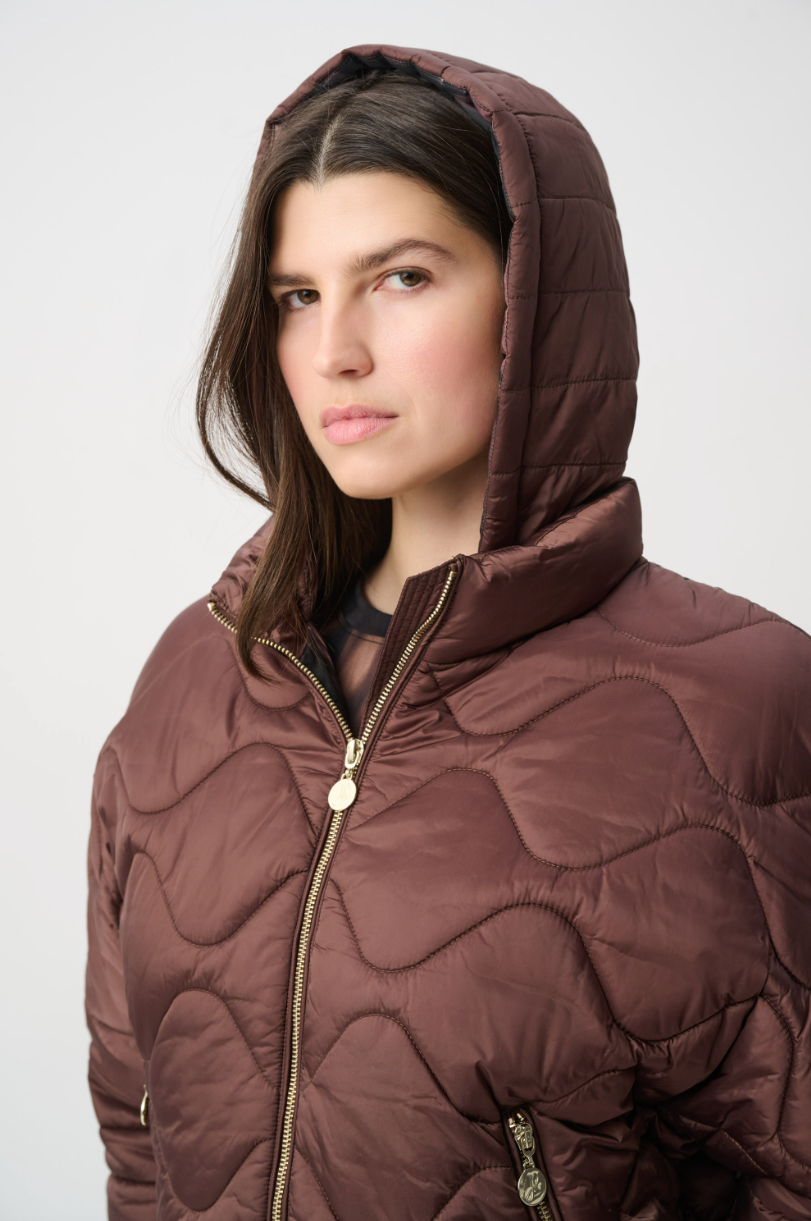 Joseph Ribkoff Puffer Jacket With Zipper – Style 264604