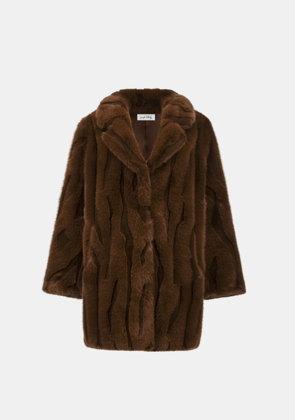 Joseph Ribkoff Faux Fur Coat Style 263916