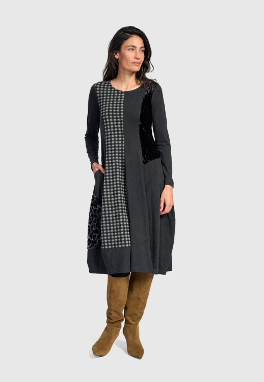 Alembika Sterling Dress in Grey Mix AD908G