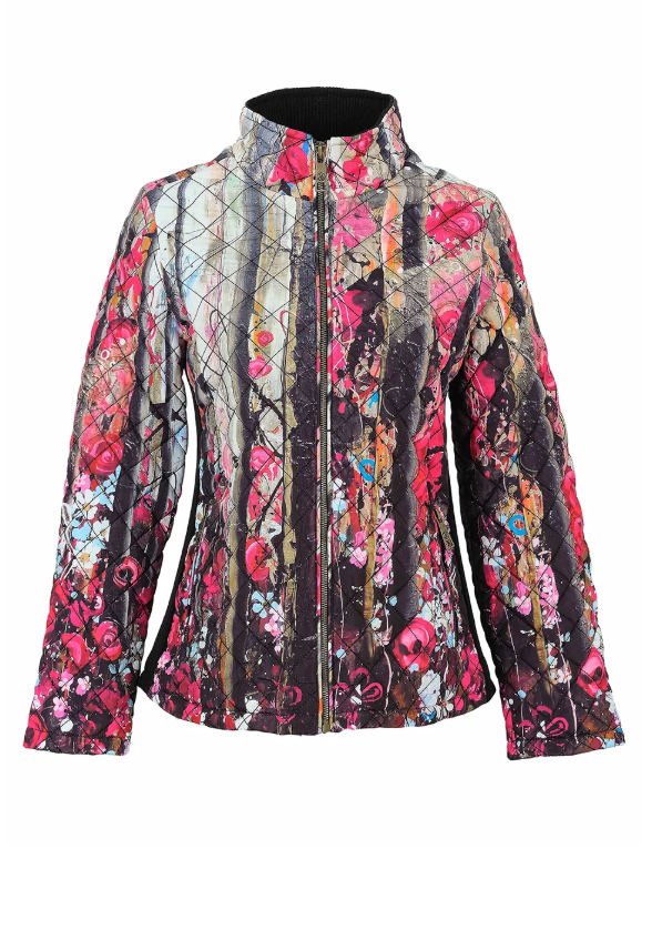 Dolcezza Woven Coat with Prints 76813