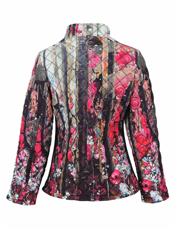 Dolcezza Woven Coat with Prints 76813