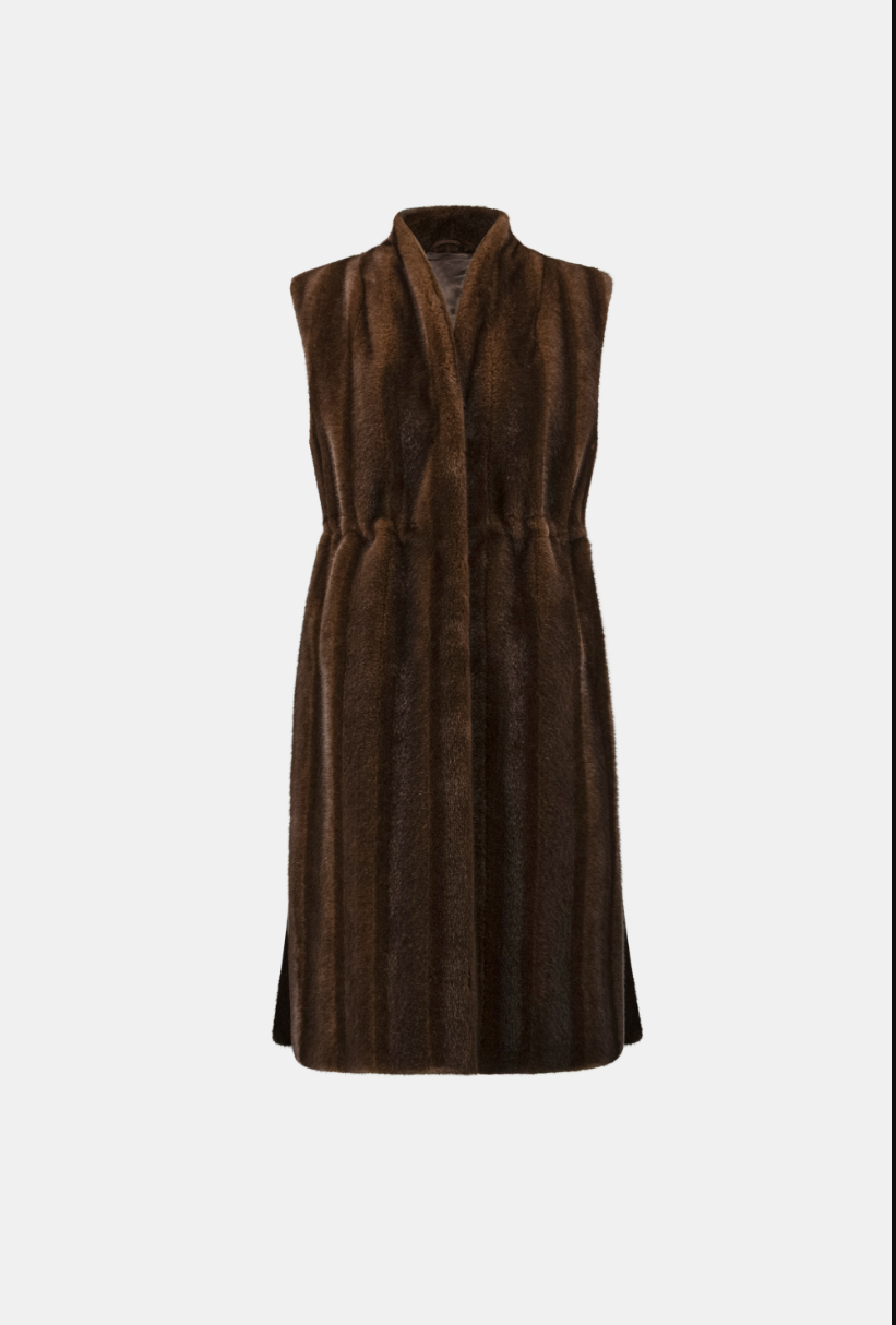 Joseph Ribkoff Straight Fit Faux Fur Vest Style 264911