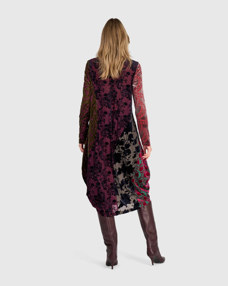 Alembika Duchess Draped Dress, Jewel Multi AD901R