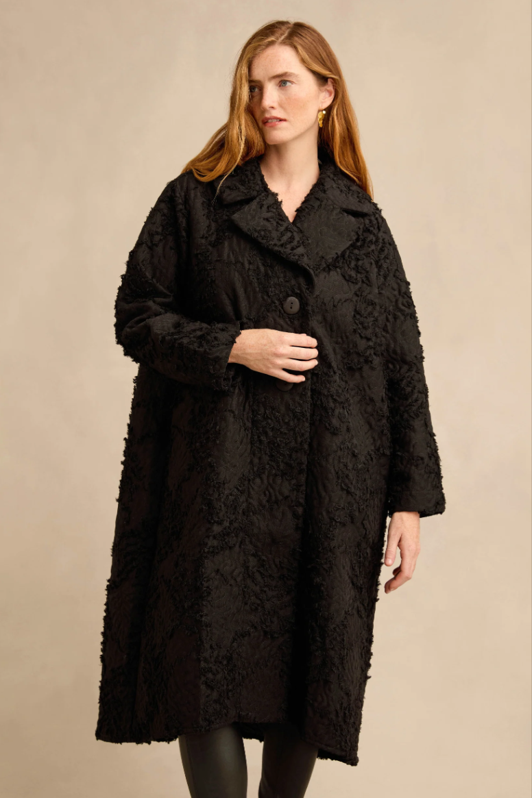 Grizas Textural Big Collar Coat 1077
