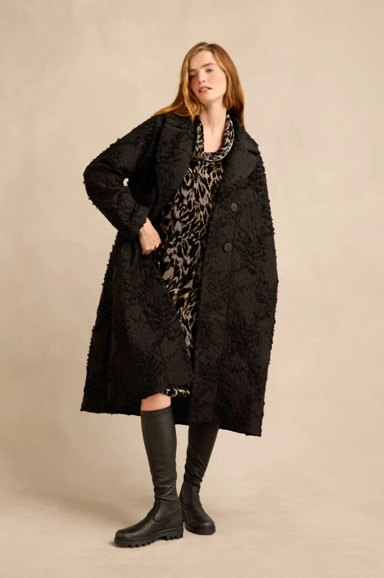 Grizas Textural Big Collar Coat 1077
