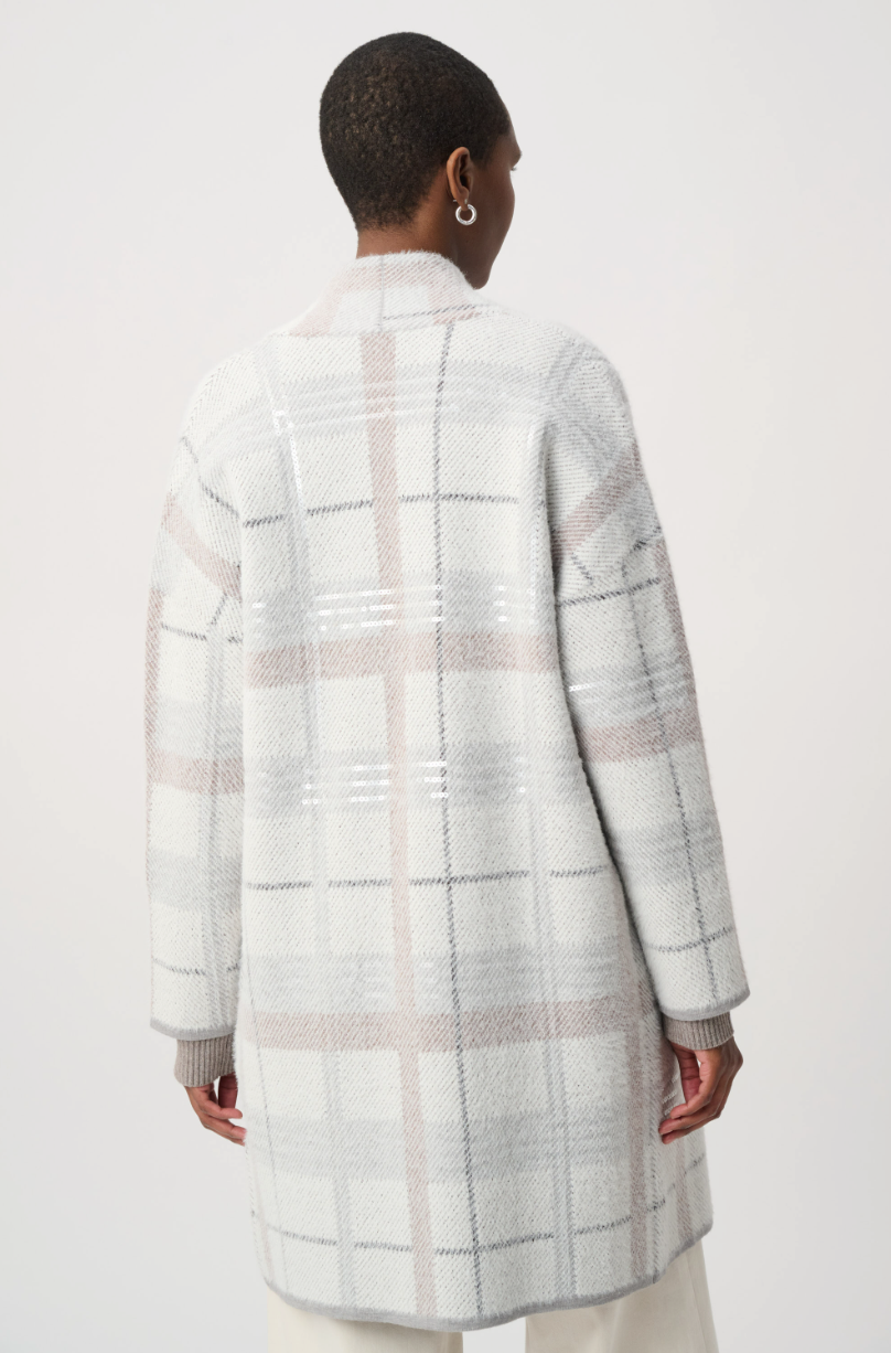 Joseph Ribkoff Plaid Casual Cardigan 264956