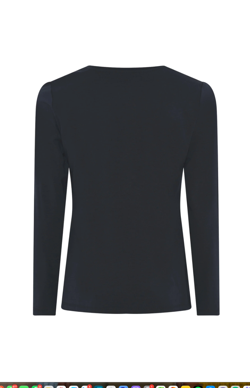 I’cona Long Sleeve Cotton Tee with Animal Print Motif 64428