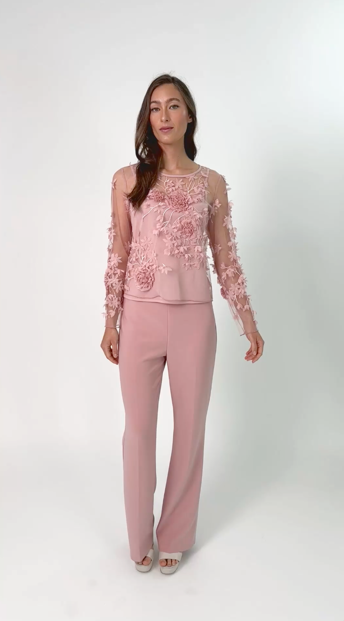 Frank Lyman Flare Belted Formal Trousers Style 259022