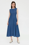 Wild Pony 100% Cotton Chambray Dress 47204
