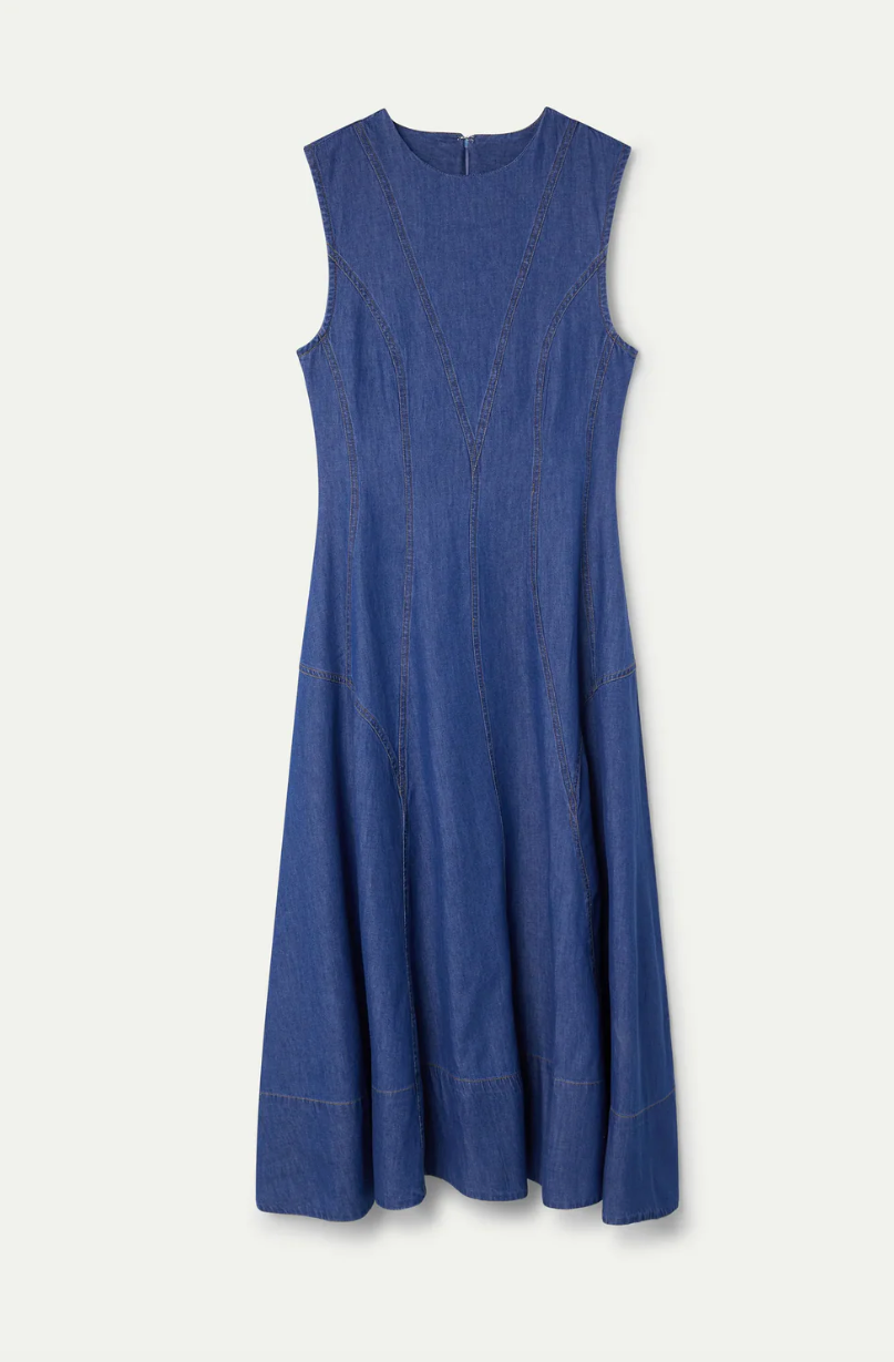 Wild Pony 100% Cotton Chambray Dress 47204