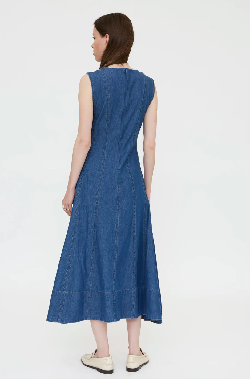 Wild Pony 100% Cotton Chambray Dress 47204