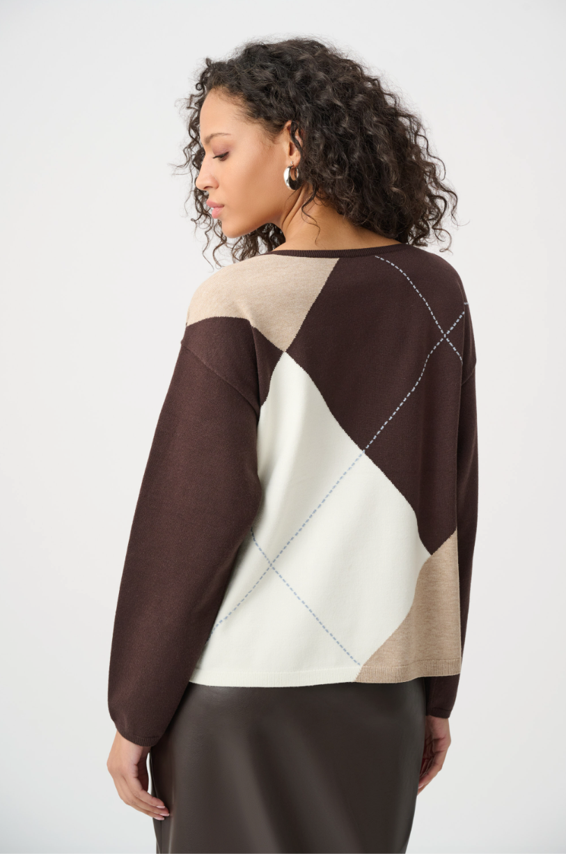 Joseph Ribkoff Chic Boat Neck Pullover Style 263948