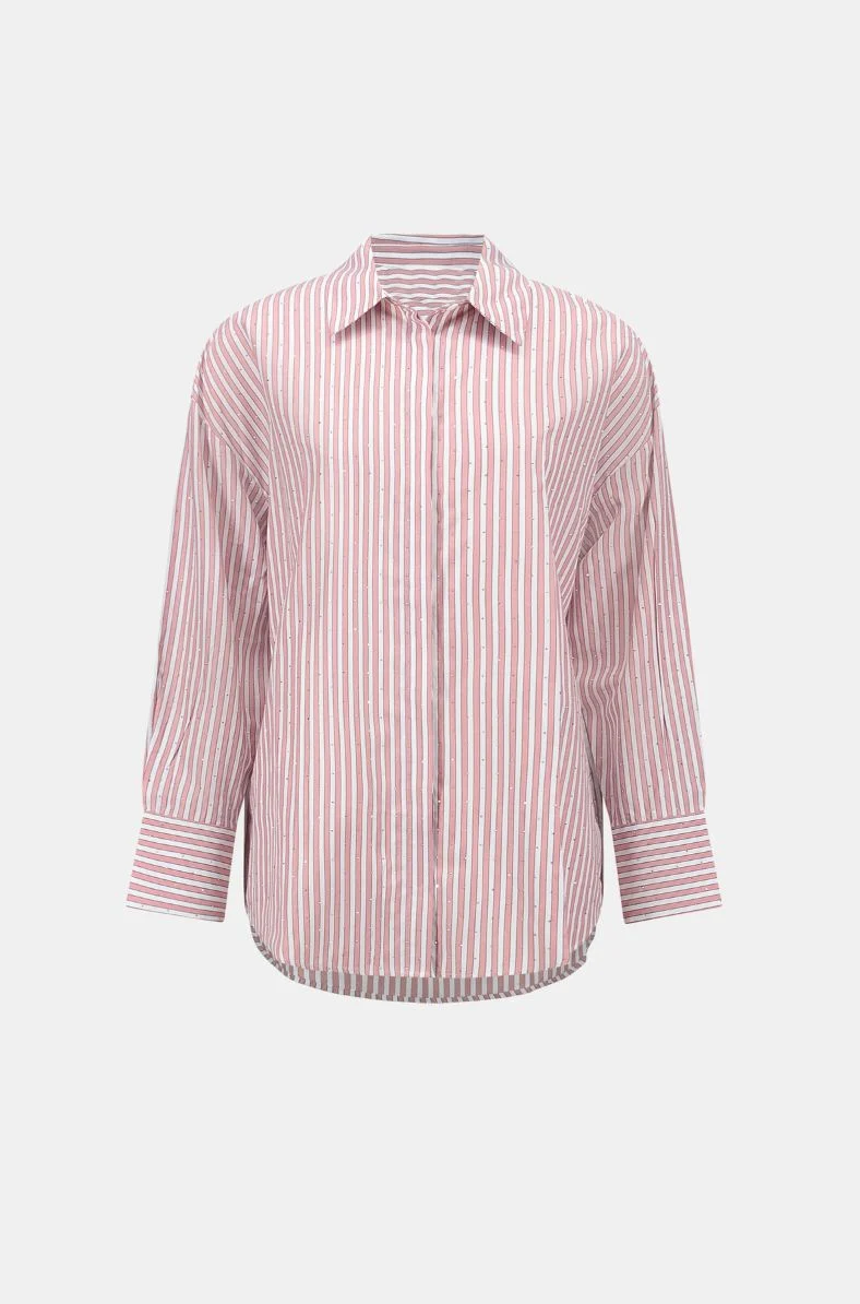 Joseph Ribkoff Striped Button Closure Shirt Style 261931