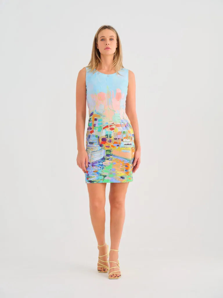 Dolcezza 'Kings Pier Marina' Sleeveless Dress With Eyelet Detail - Style 25733
