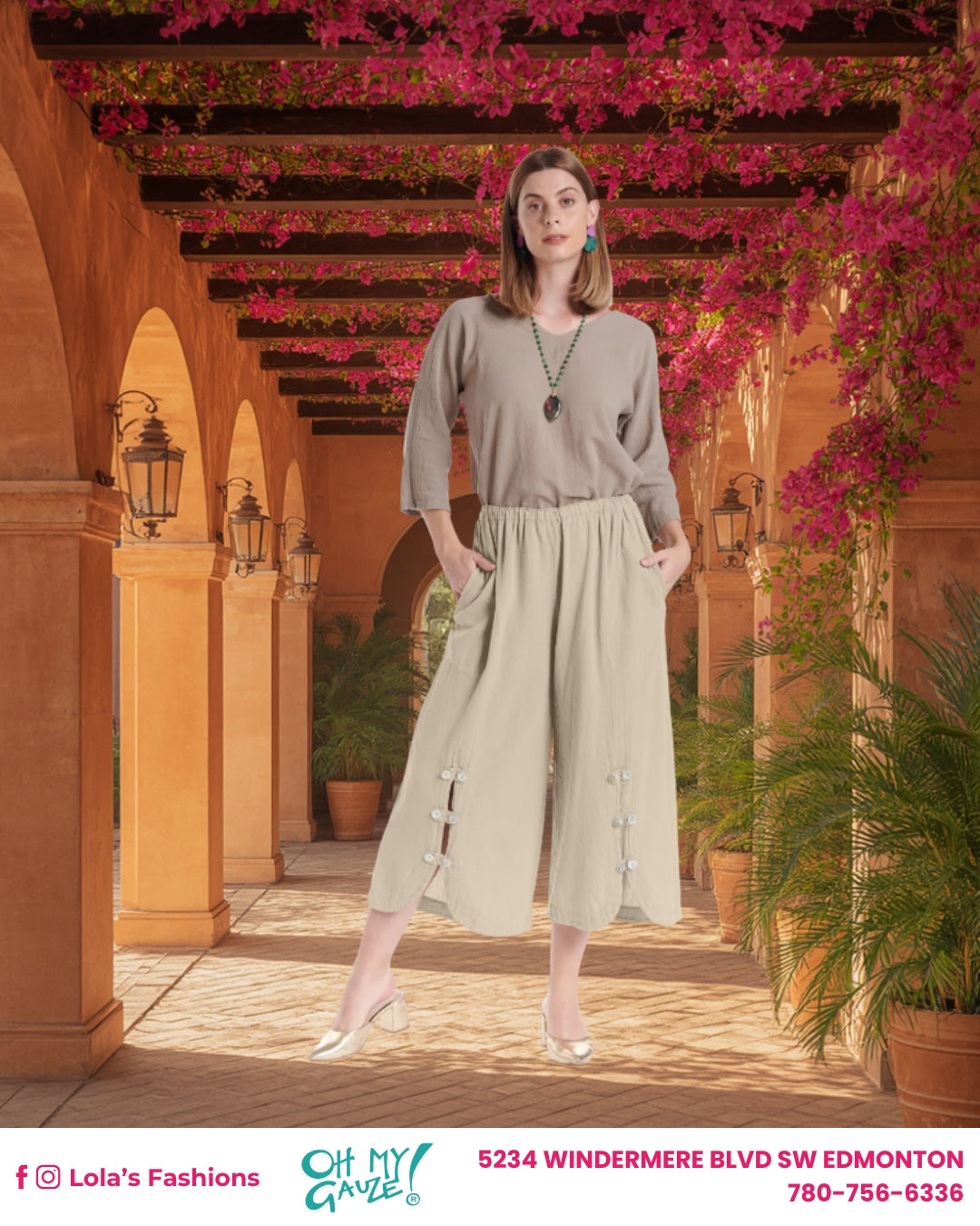 Oh My Gauze Dotty Cotton Gauze Pants