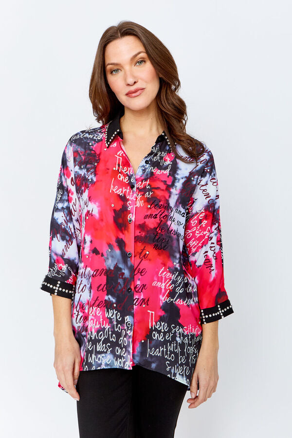 Frank Lyman Button-up Blouse Style 243524