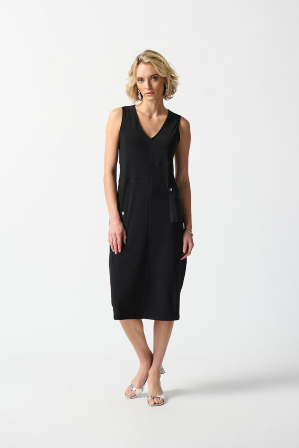 JOSEPH RIBKOFF V-neck Pocket Dress Style 242161