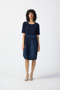 JOSEPH RIBKOFF Two-tone Voluminous Dress Style 241049
