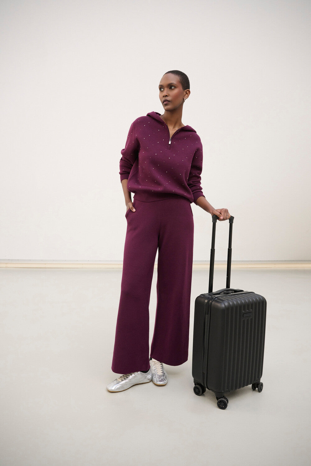 Joseph Ribkoff Wide-Leg Full-Length Trousers Style 264617