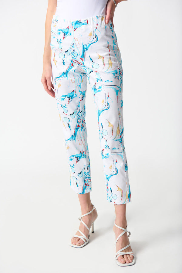 Joseph Ribkoff Watercolor Print Pants Style 242923