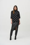 Joseph Ribkoff Jacquard Sweater Dot Print Top 244936