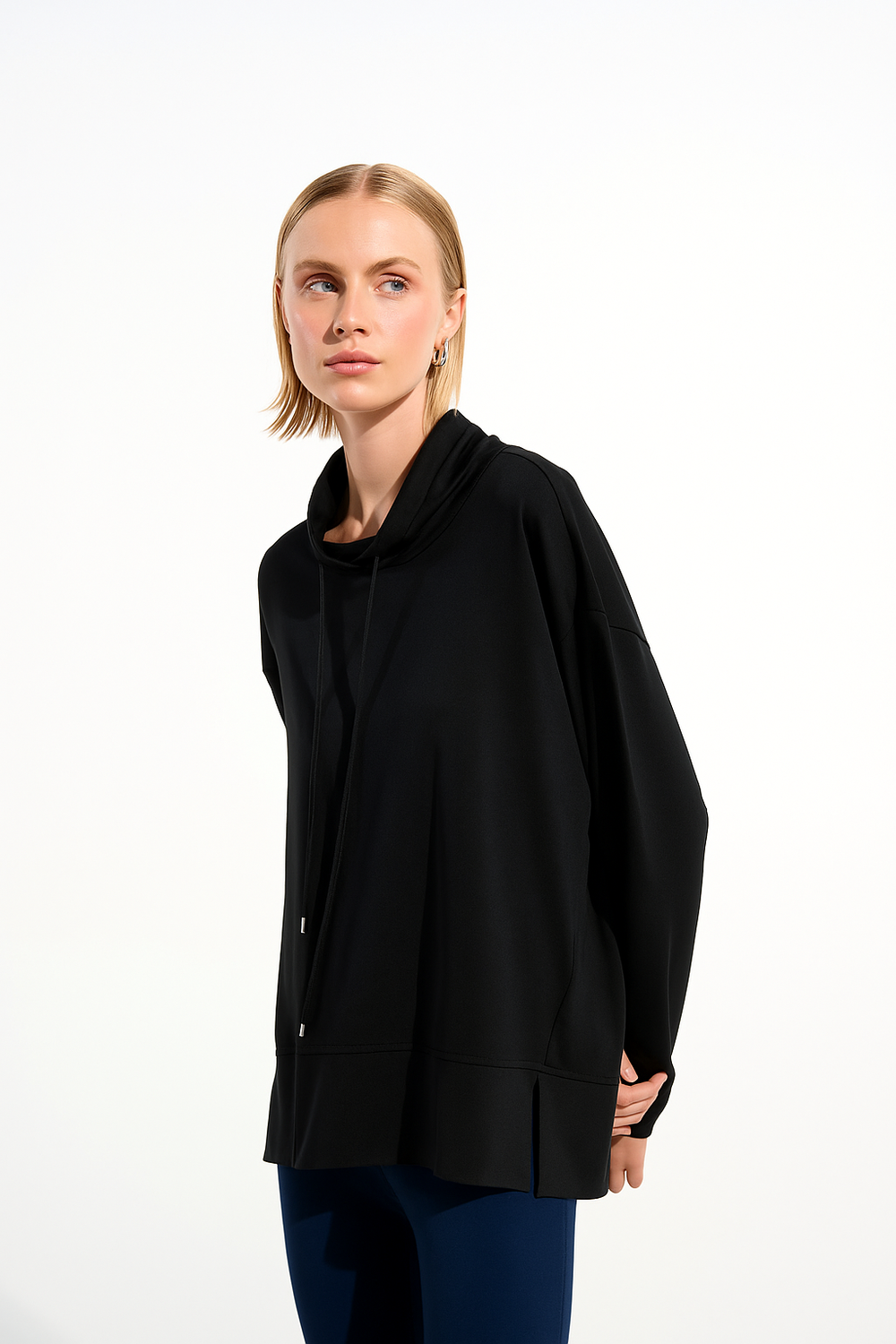 Joseph Ribkoff Cowl Neck Pullover With Puff Sleeves Style 261604