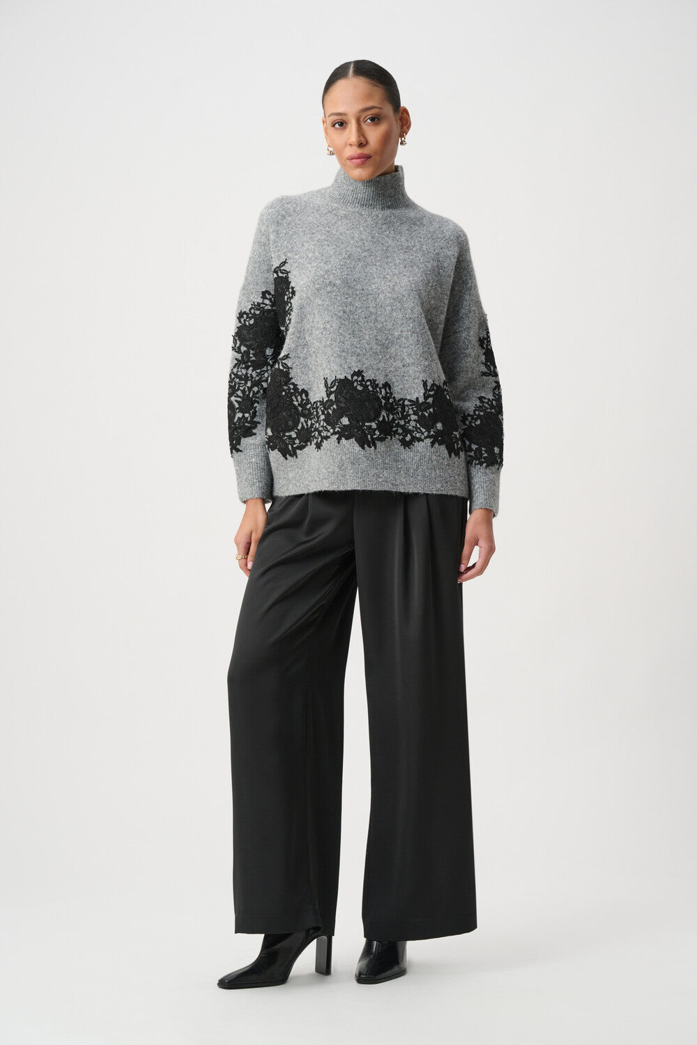 Joseph Ribkoff Relaxed Fit Floral Pullover Style 264935