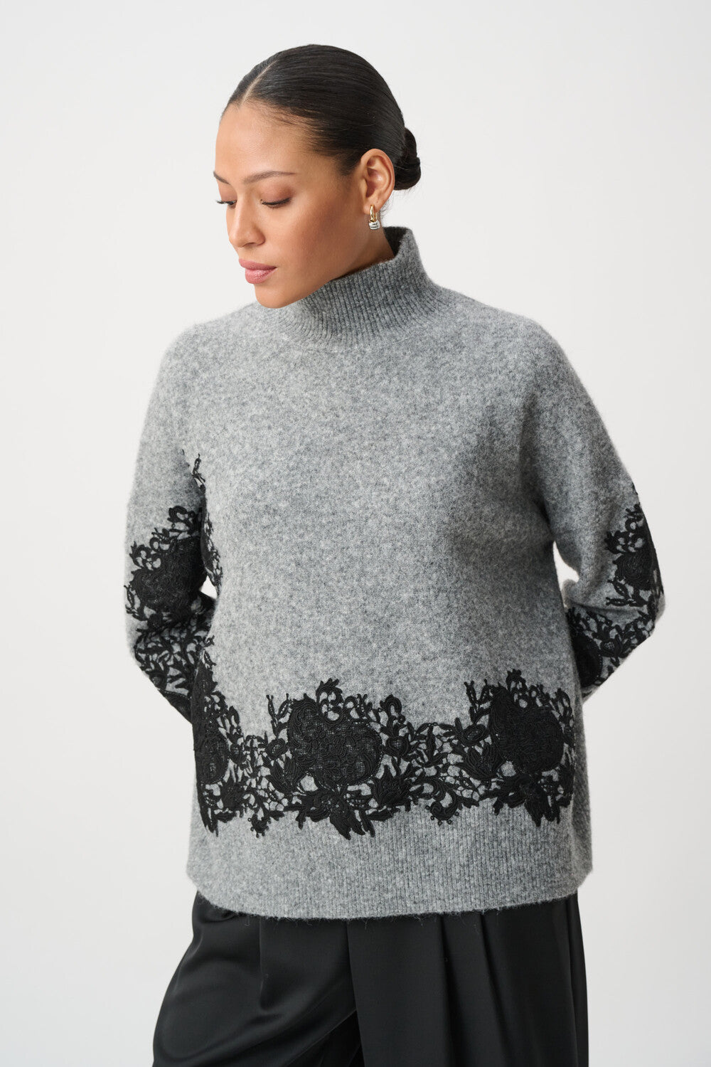 Joseph Ribkoff Relaxed Fit Floral Pullover Style 264935