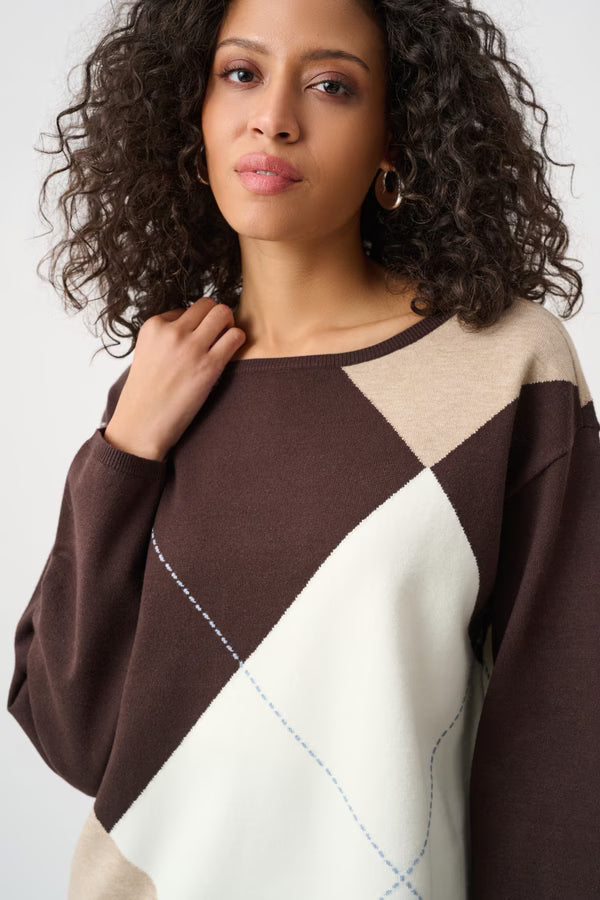 Joseph Ribkoff Chic Boat Neck Pullover Style 263948