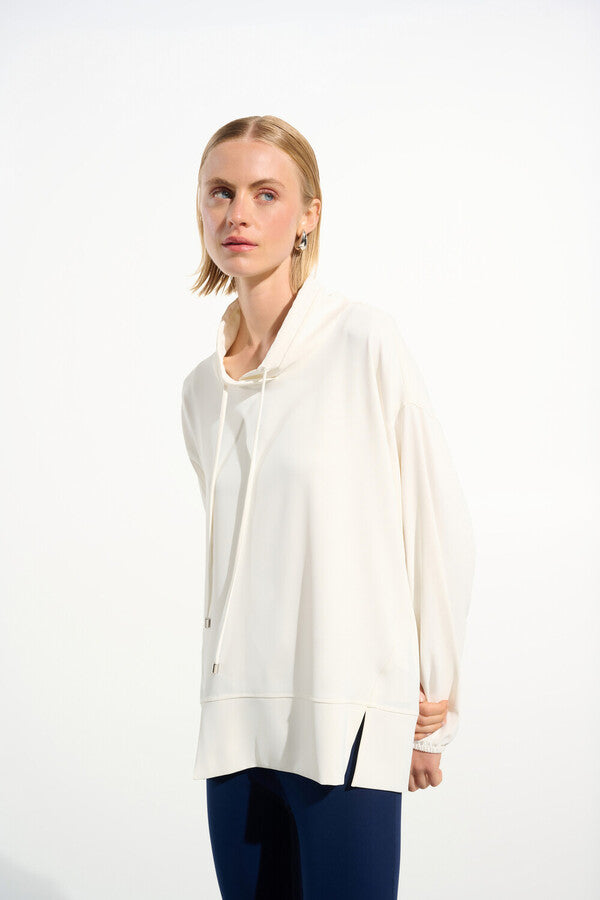 Joseph Ribkoff Cowl Neck Pullover With Puff Sleeves Style 261604