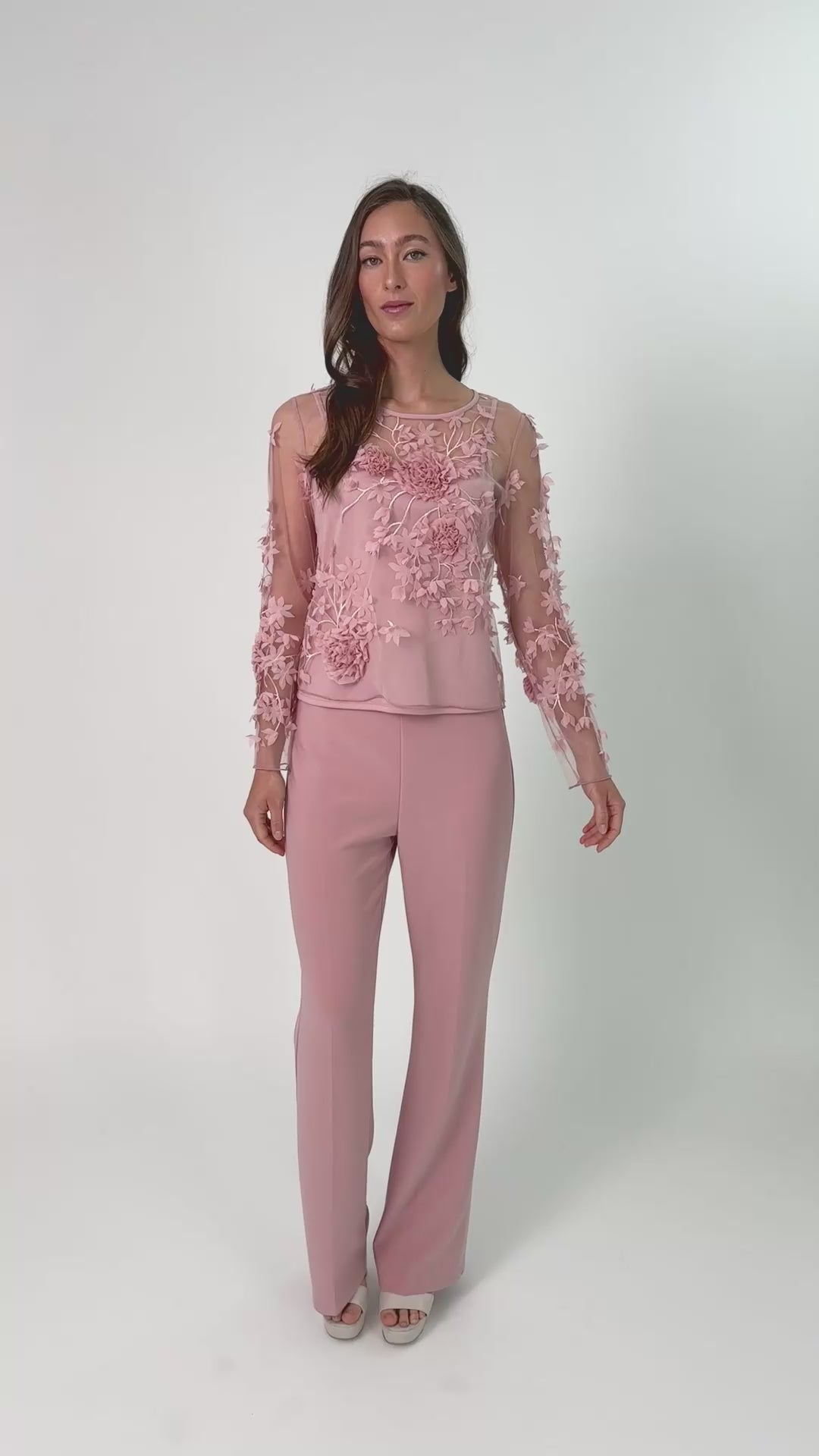 Frank Lyman Flare Belted Formal Trousers Style 259022