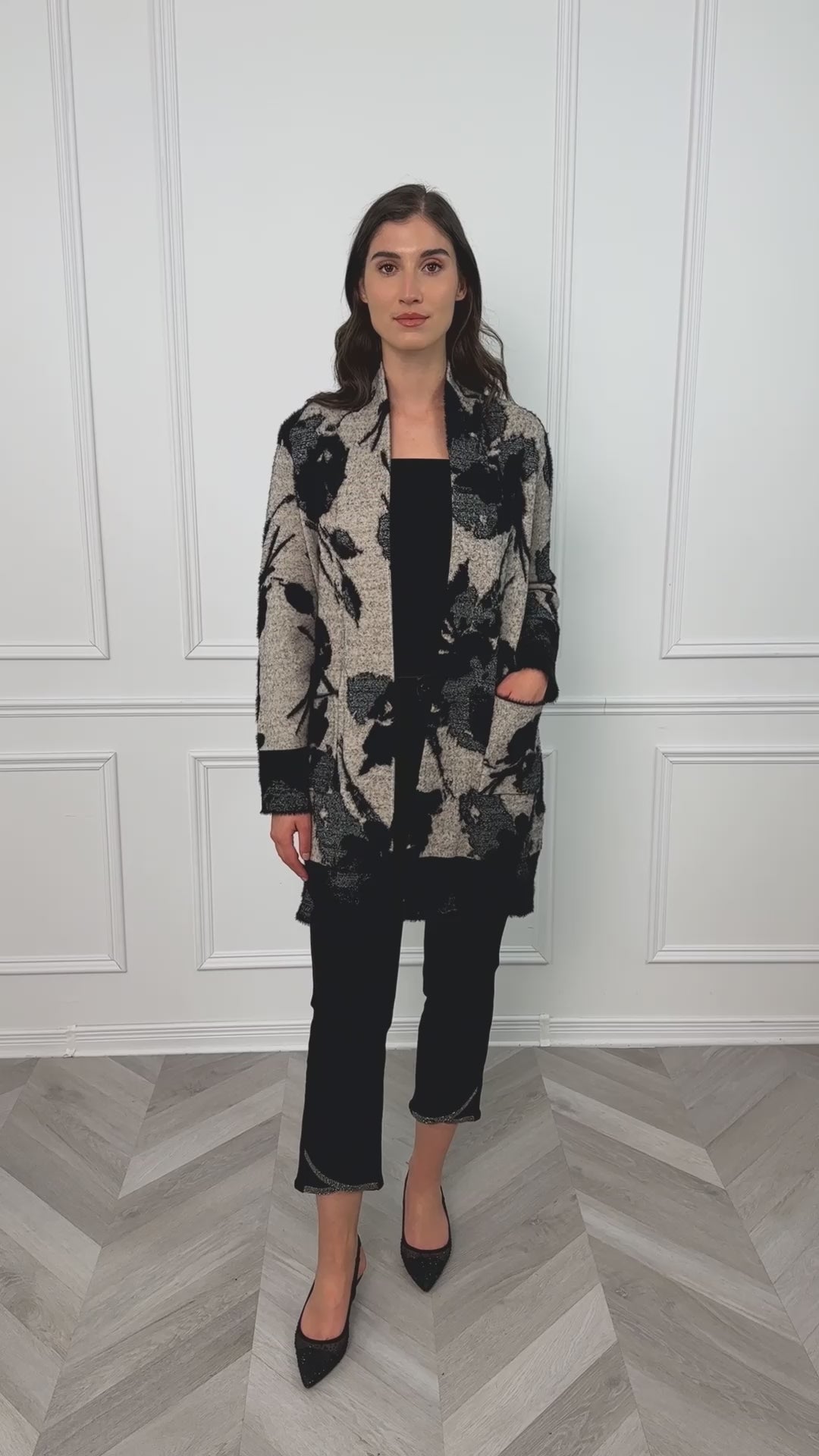 Joseph Ribkoff Sweater Knit Long Cardigan Style 253956