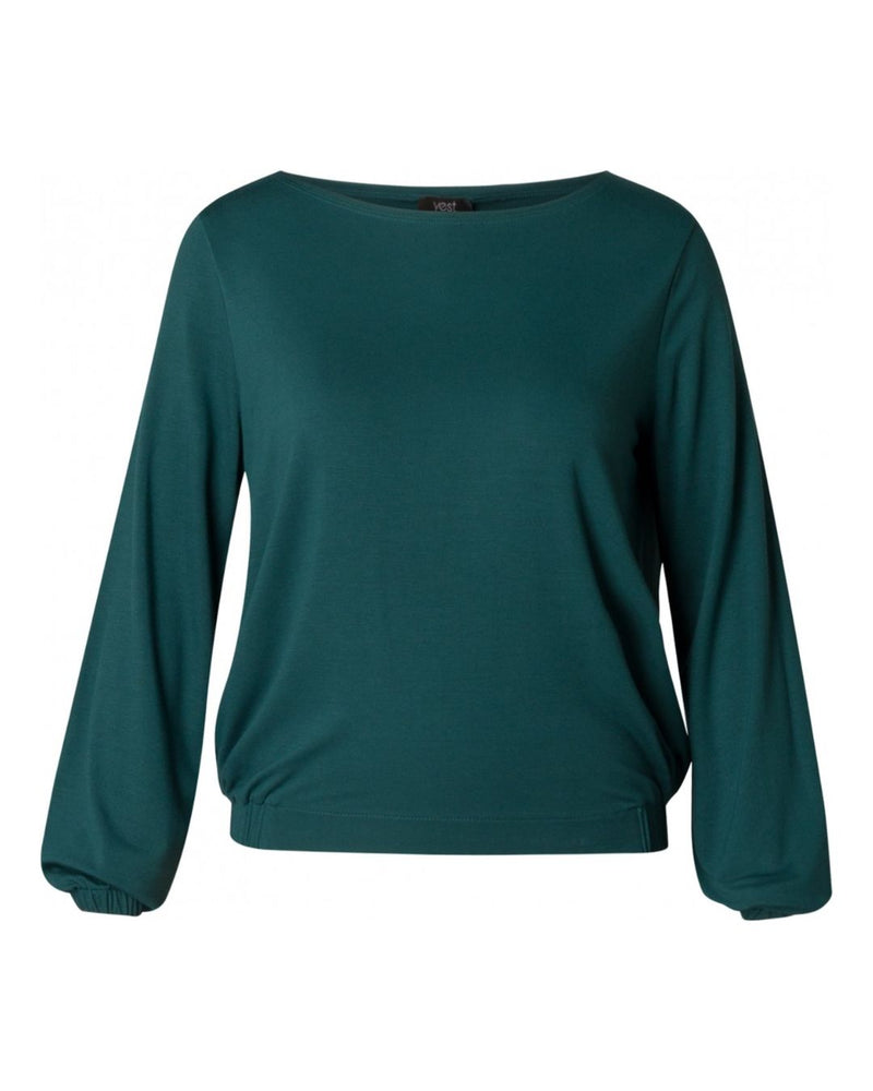 Yest Olesia Boat-Neck Long Sleeve Top