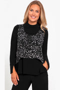 Sympli Pleat Back Smock Print  | Style: 21194P