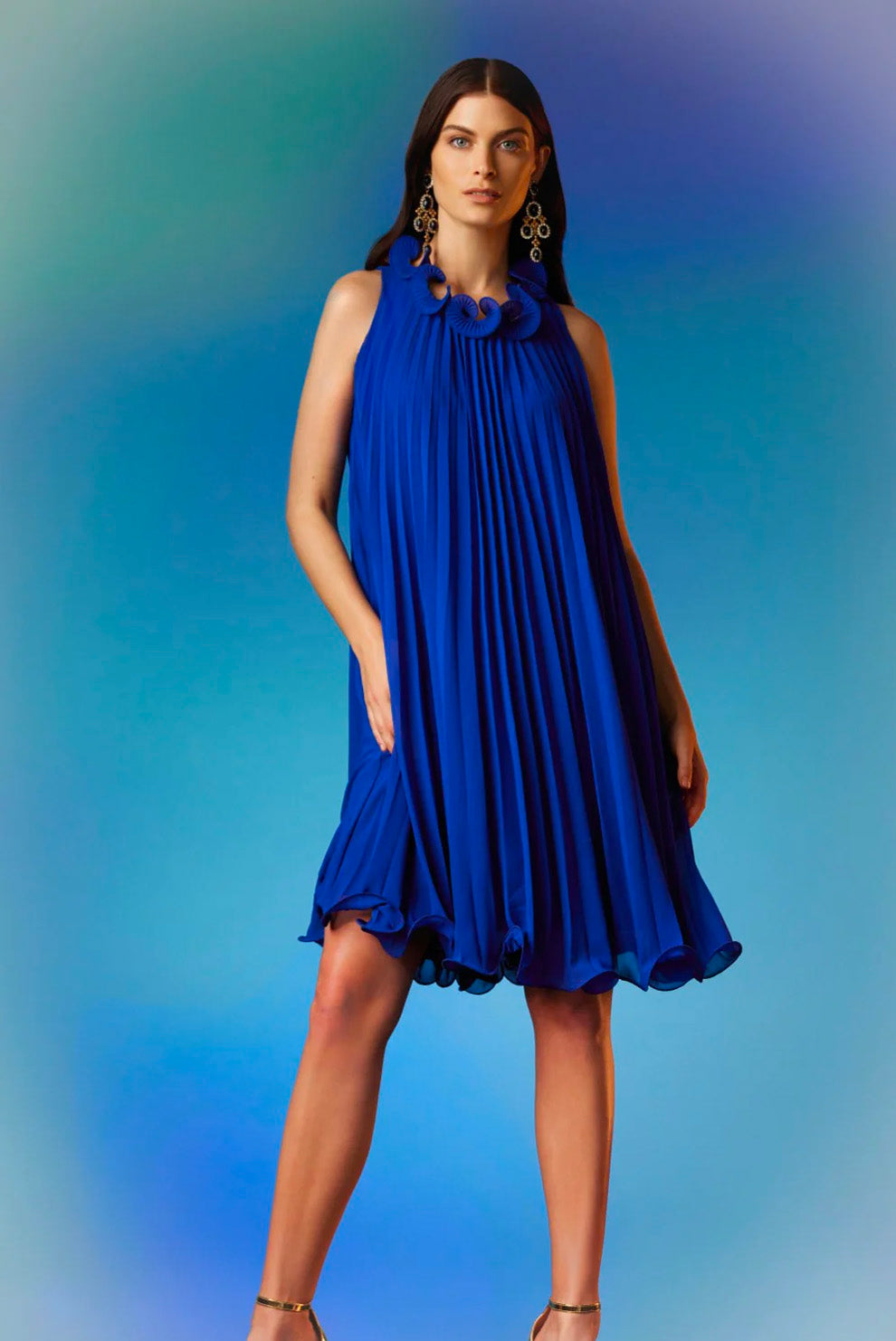 Joseph Ribkoff Ruffle Neck Dress | Style 231730