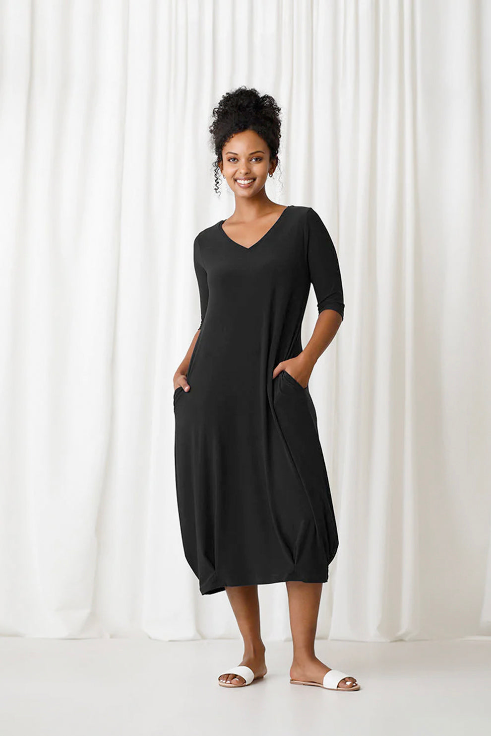 Sympli Reversible Narrow Lantern Dress | Style:28124-2