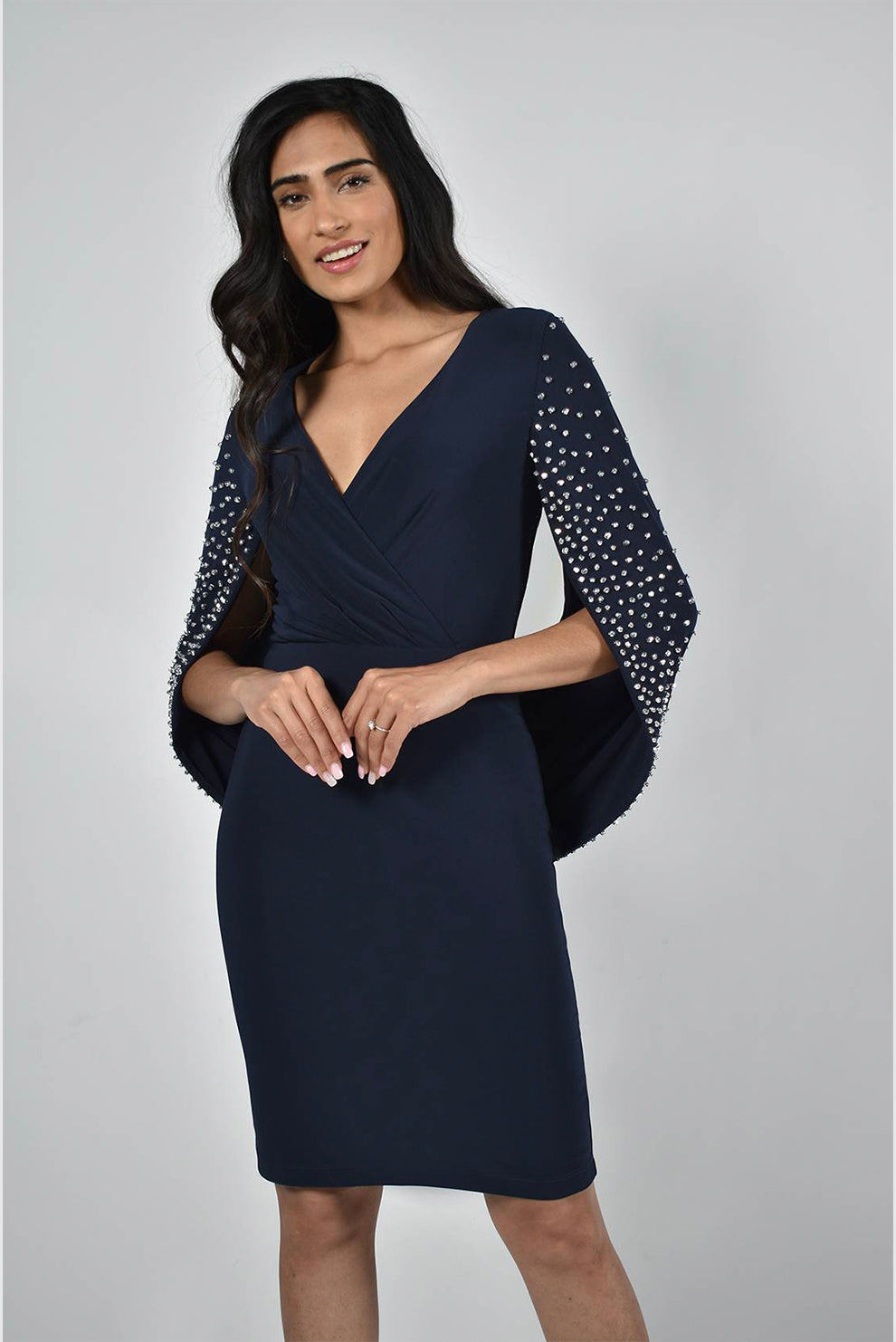 Frank Lyman Midnight Knit Dress | Style: 228005