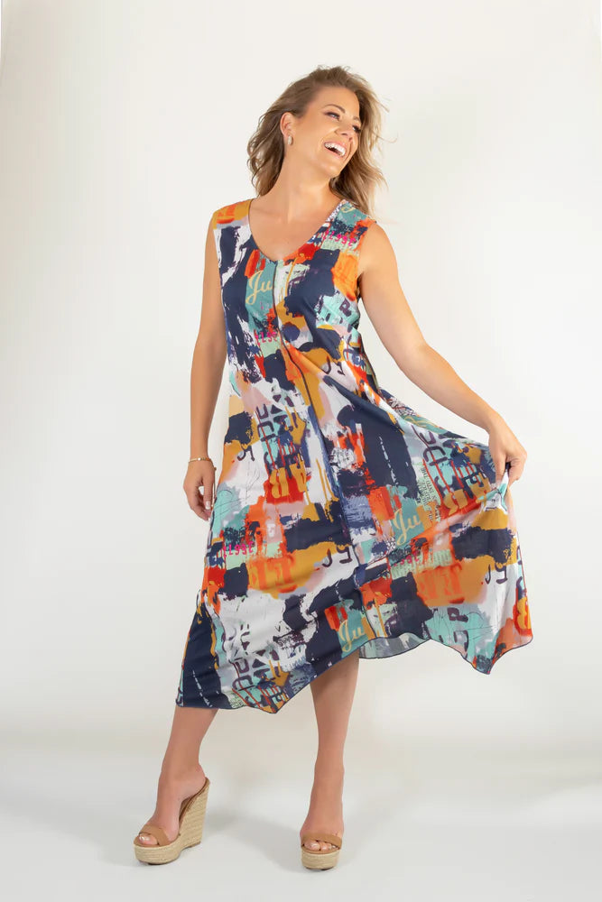 Coral Aqua Dress