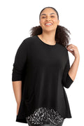 Sympli Nu Whisper Split Back Top 3/4 | Style:9214-2