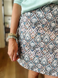 Geo Print Multi Colour Skort
